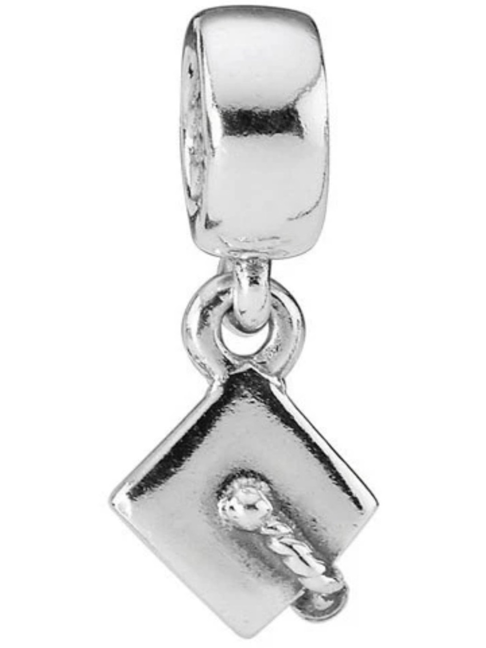 Pandora Silver Graduation Cap Dangle Charm Pendant